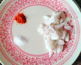A picture of step 2 of Punjabi Onion Raita.