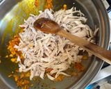 A picture of step 3 of Pancit Sotanghon Guisado (Stir-Fried Glass Noodles).