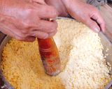 Hình bước làm 1 của món Xôi vò thịt xá xíu