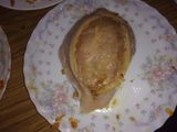 Pechugas rellenas de verduras con salsa de mostaza