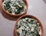 Foto del paso 7 de la receta: Espinacas gratinadas con langostinos en Airfryer o en Horno