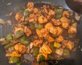 A picture of step 9 of Spicy Thai Basil Chicken.