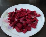 A picture of step 1 of Beetroot smoothie.