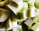 A picture of step 1 of Aam panna.