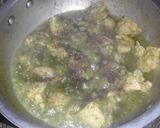 A picture of step 5 of Green Chicken Karahi.