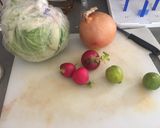 A picture of step 4 of Pork Red Pozole.