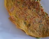 A picture of step 13 of Masala Breakfast Omelette with sauted vegetable.
