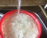 A picture of step 1 of Rasmalai topping with kesari Rabri.
