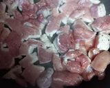 A picture of step 2 of Sweet and Spicy Pork tapas.