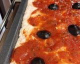 A picture of step 7 of Gluten-Free Focaccia with Tomatoes and Olives 😀.