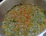 A picture of step 2 of Masoor Dal with Spinach.