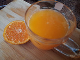 Orange custard pudding