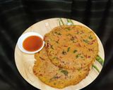 A picture of step 5 of Oats, Veggies Chilla.