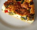 Une image de l'étape 8 de Quiche poivrons courgette.