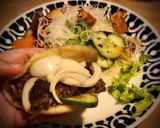 Foto del paso 20 de la receta: Cena asiática: Pan bao casero con carne desmechada & Ensalada con tofu caramelizado