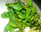 A picture of step 1 of Mint Tea.