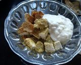 A picture of step 1 of Paneer yakhni pulao.