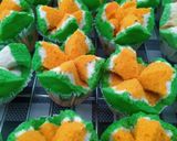 Foto langkah ke 4 dari resep Bolu kukus semangka 🍉.