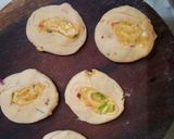 A picture of step 5 of Veg pinwheel tikki roll.
