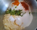 A picture of step 2 of Cabbage omelette eggless.