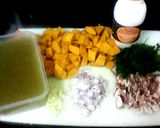 A picture of step 1 of Roasted Butternut Squash Soup.