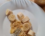 Foto del paso 1 de la receta: Muffins proteicos con banana exánime (fermentación alcohólica 😅), sin endulzar, sin harina, sin ⚖️