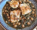 Foto del paso 8 de la receta: Bacalao con garbanzos, acelgas y huevo