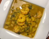 Foto del paso 7 de la receta: Garbanzos del cocido con gambas