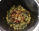 Une image de l'étape 5 de Courgettes, lardons, oignons.
