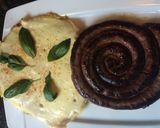 Foto del paso 7 de la receta: Tortilla de espinacas con salchicha parrillera 