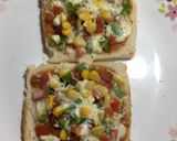 A picture of step 5 of Capsicum and Sweet Corn Toast.