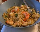 A picture of step 3 of Prawn and Quinoa.