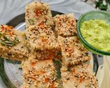 A picture of step 9 of Barley Peri Peri Dhokla.