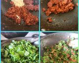 A picture of step 3 of Lasooni Methi.