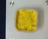 A picture of step 5 of Apple jalebi with kesar ice-cream.