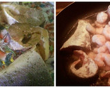 Foto del paso 1 de la receta: Lubina guisada con patatas y gambas