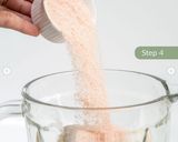 Foto langkah ke 2 dari resep Sakura Steamed Cheese Cake.