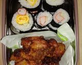 รูปขั้นตอนการทำที่ 7 ของ ข้าวกล่องคิมบับไก่ทอด (Fried Chicken and kimbap Lunch Box)
