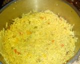 A picture of step 9 of Mexican Chicken with savoury rice.