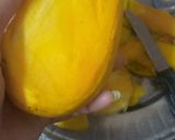 A picture of step 1 of Mango Shake.