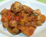 Foto del paso 7 de la receta Pollo con salsa de fresas agridulce