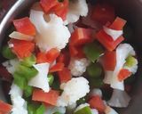 A picture of step 1 of Ragi soup.