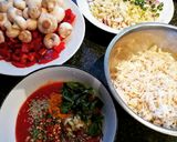 A picture of step 1 of Spicy Red Risotto (Vegan).