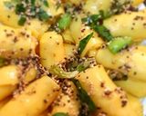 A picture of step 7 of Microwave Khandvi.