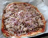A picture of step 4 of Turkey Beef Pizza.