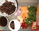 Foto langkah ke 1 dari resep Dendeng Itik Asam Manis Pedas.