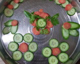 A picture of step 1 of Cucumber & Carrot salad.