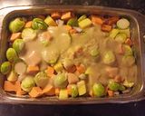 Tepsiben sült zöldségek🍠🥕🥔🧅🧀 recept fázis 3 fotója