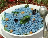 A picture of step 5 of Butterfly Pea Flower Healthy Lemon Rice.