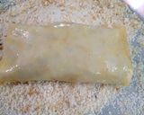A picture of step 13 of Stuffed Maida crepe fried rolls.